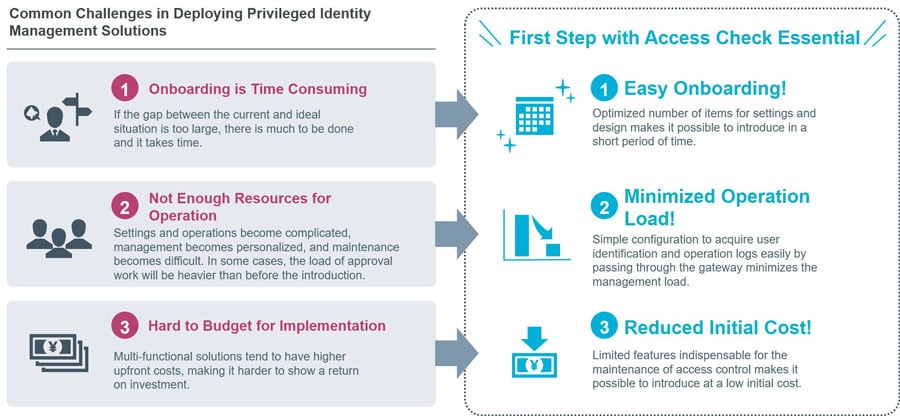 Figure 3: Overcoming the Challenges at Introduction with Access Check Essential