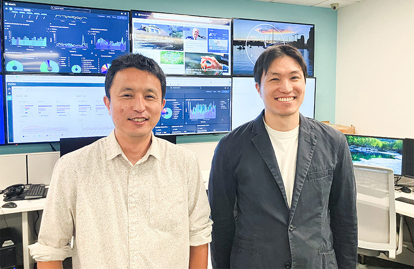 NRI Secure’s Shu Yoshida (General Manager) and Koji Tashima (SOC Manager).